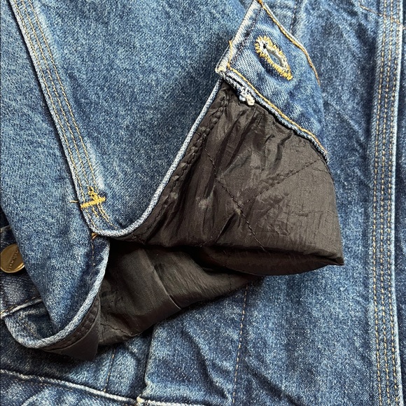 Vintage Carhartt Blue Denim Flannel Lined Trucker Jacket Made in USA J11DST - Picture 7 of 12